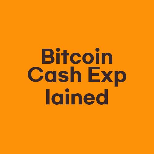 Bitcoin Cash Explained